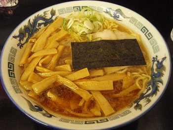 メンマらーめん（800円）醤油