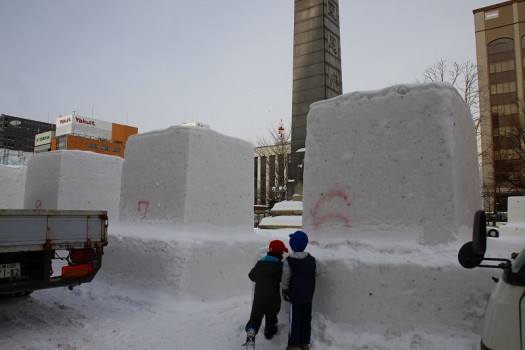 市民雪像